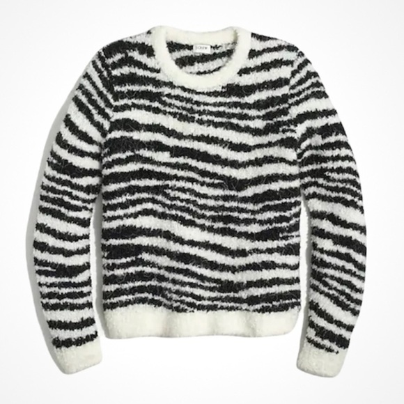 NWT J Crew Boucle Zebra Pullover Sweater
AS716 Size XXS Animal print - Picture 1 of 10